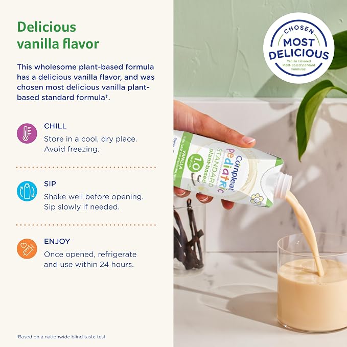 Compleat Pediatric Standard 1.0mL, Plant Based Nutritionally Complete Shake - Image 4