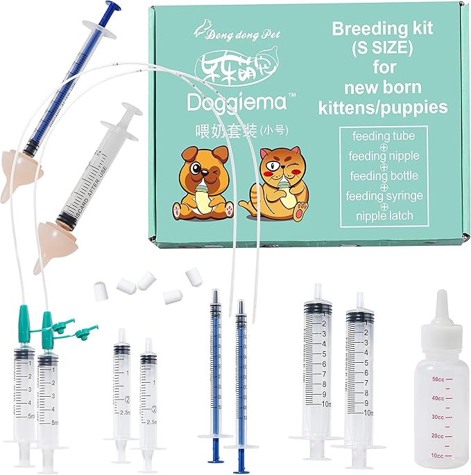 Silicone Feeding Nipples and Syringe by Doggiema