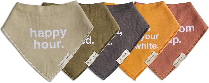 Denver James Bandana Feeding Drool Baby Bib I Soft Organic Cotton I Fleece Back - Image 9