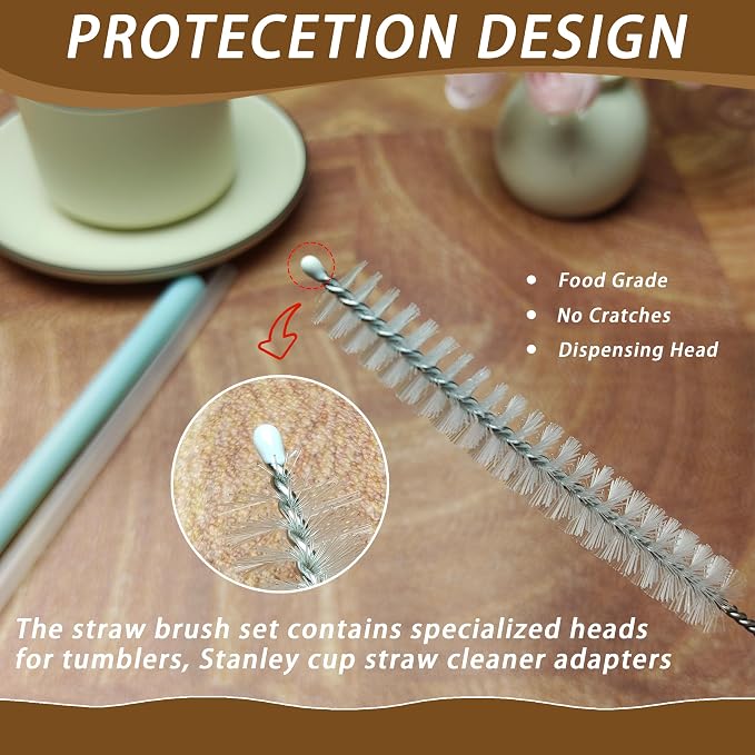 Straw Cleaner for Baby Bottles, Stanley Straw Cleaner Brush for 20/30/40oz - Image 4