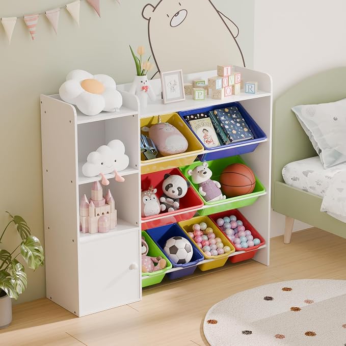 Multicolor Toy Storage Organizer, Toy Organizers and Storage Bins, Toy Storage - Image 5