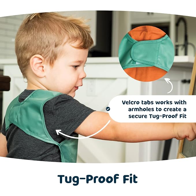 Tiny Twinkle Short Sleeve Apron Bibs - Image 4
