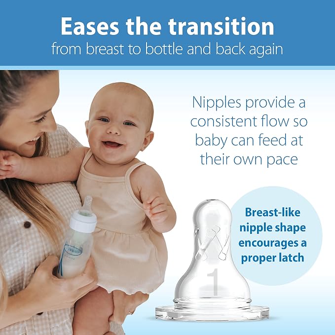 Dr. Brown's Natural Flow Anti-Colic Options+ Narrow Baby Bottle, 8 oz/250 mL - Image 4