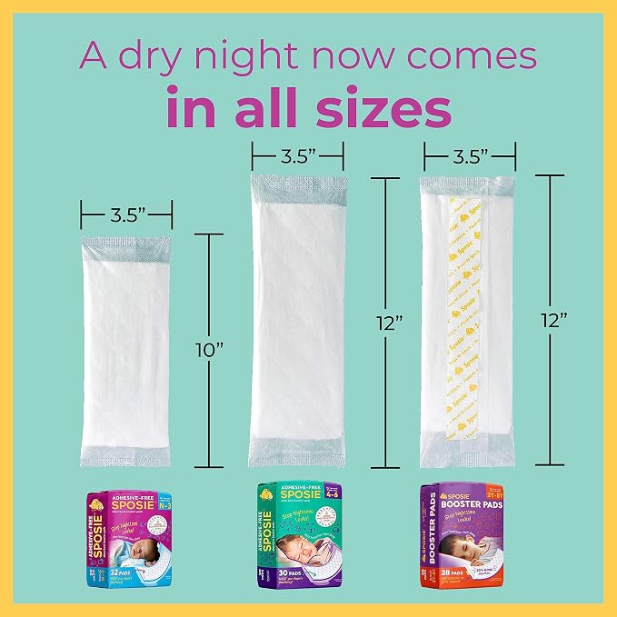 Sposie Overnight Diaper Booster Pads, Stops Leaks and Bedwetting, Original - Image 5