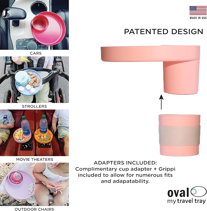 Travel Tray Oval USA Made Extend Your Current Cup Holder to Hold Your Cup Plus - Image 4