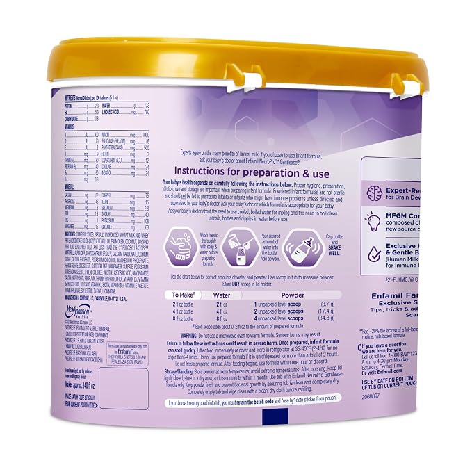 Enfamil NeuroPro Gentlease for easing Fussiness, Spit-up in 24 Hrs, Smaller - Image 11