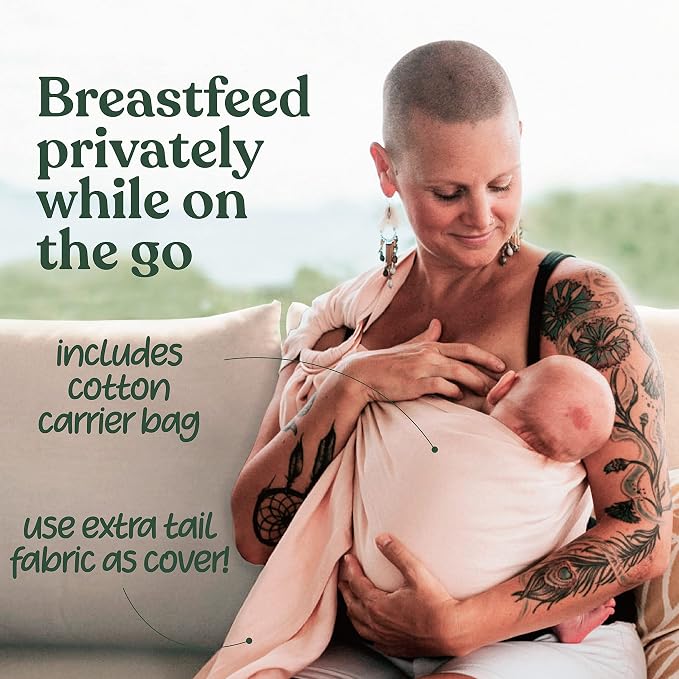 Nalakai Luxury Ring Sling Baby Carrier, Soft Linen Blend Baby Sling, Baby Wrap - Image 7