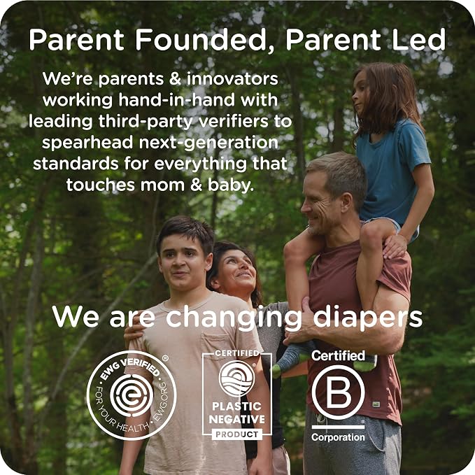 HealthyBaby Our Diapers | EWG Verified Safe & Plant-Based Diapers | Leak - Image 8