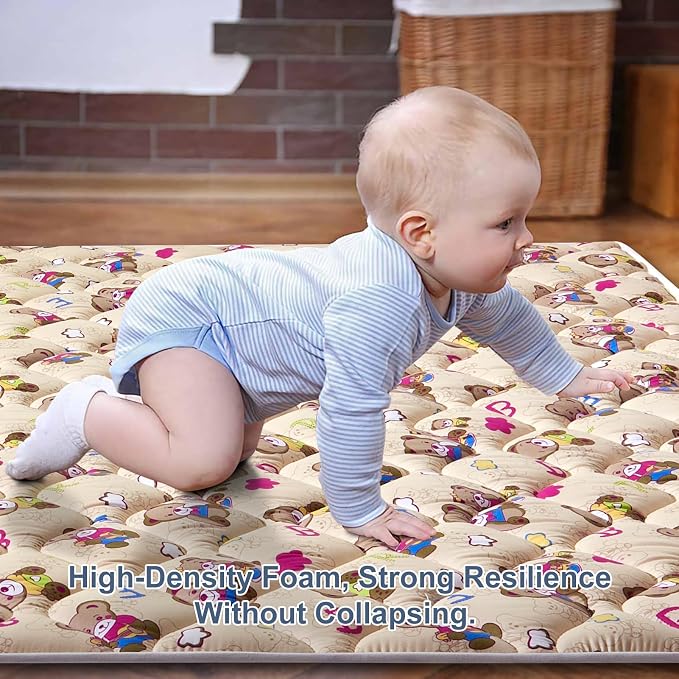 Baby Play Mat - 71" X 59", Premium Thicker Foam One-Piece Crawling Mat - Image 4