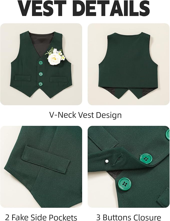 Coco&RARA Baby Boy Clothes Suits Infant Gentleman Outfits, Formal Dress - Image 5