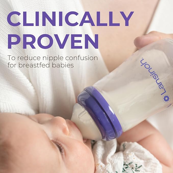 Lansinoh NaturalWave Baby Bottle Nipples, Fast Flow, Size F, 6+ Months - Image 5