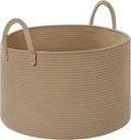 67L Storage Basket for Organizing, Cotton Rope Woven Blanket Basket, Toy by Degeyoyo
