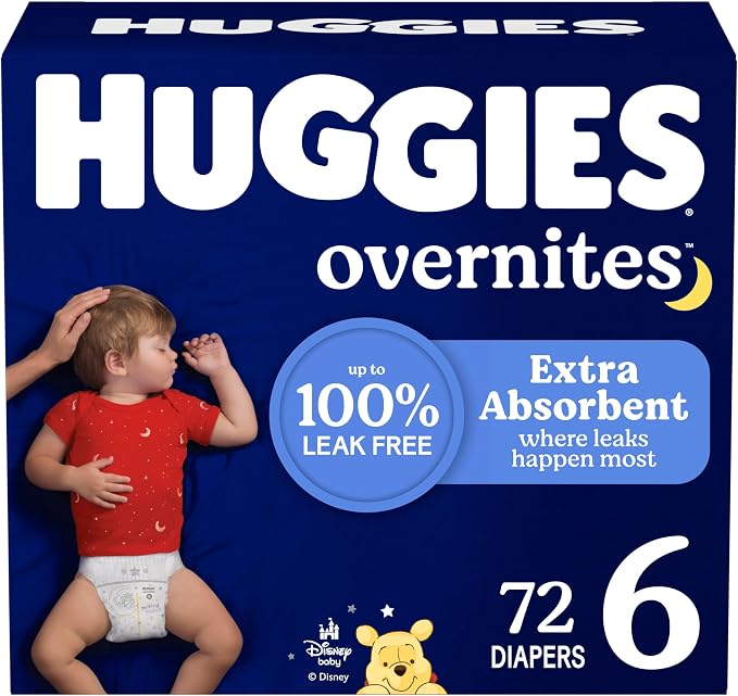 Huggies Size 6 Overnites Baby Diapers: Overnight Diapers, Size 6, 72 Ct by Huggies%C2%AE