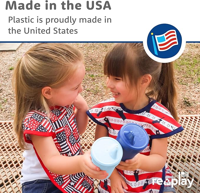 Re-Play Sippy Cups for Toddlers - 10 Oz. Reusable Spill Proof Cups for Kids - Image 3