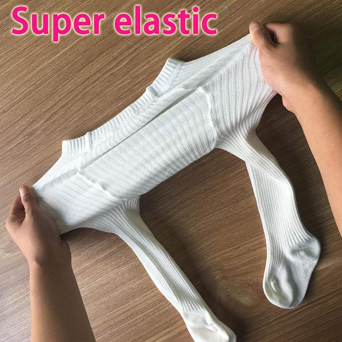 CECORC Baby Girls Tights Toddler Cable Knit Leggings Thick Cotton Infant - Image 6