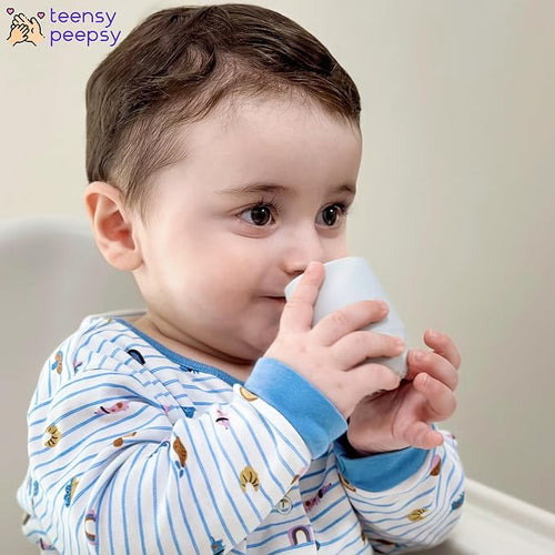 2 Pack Tiny Cup for 4+ Months | Silicone Baby Cups 6-12 Months, Infant Training - Image 2