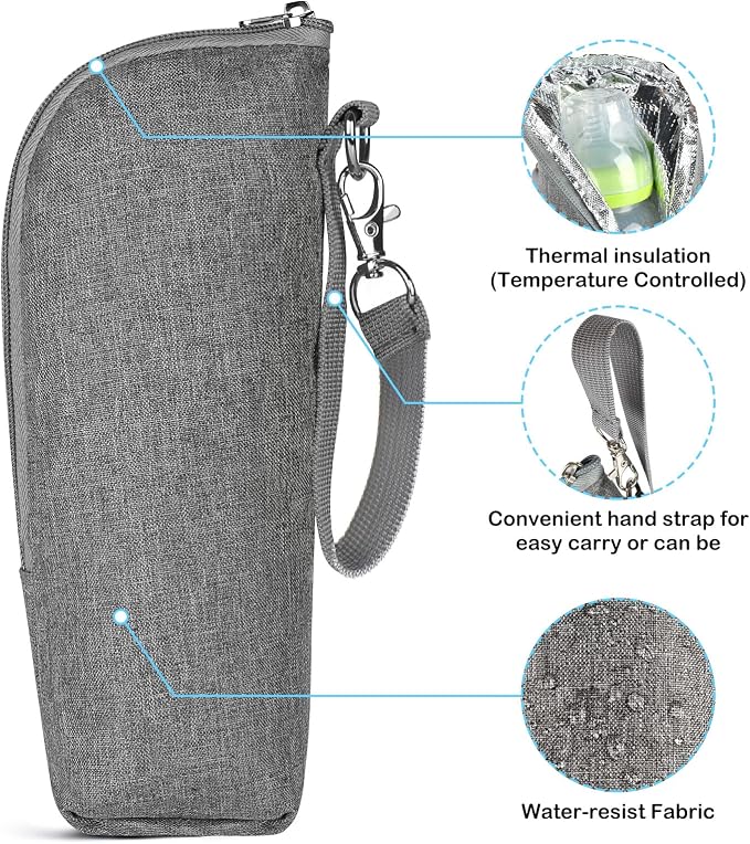 Accmor Baby Bottle Cooler Tote Bags, Insulated Breastmilk Cooler Bag, Nursing - Image 4