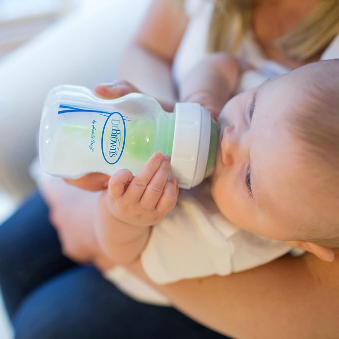 Dr. Brown's Natural Flow Anti-Colic Options+Wide-Neck Baby Bottle, 5 oz/150 mL - Image 12