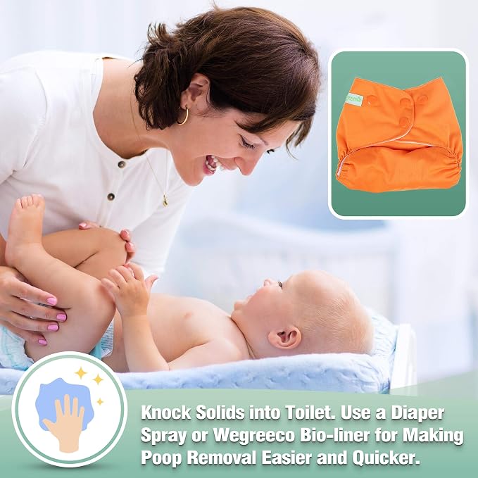 wegreeco Cloth Diapers 6 Pack - Image 5