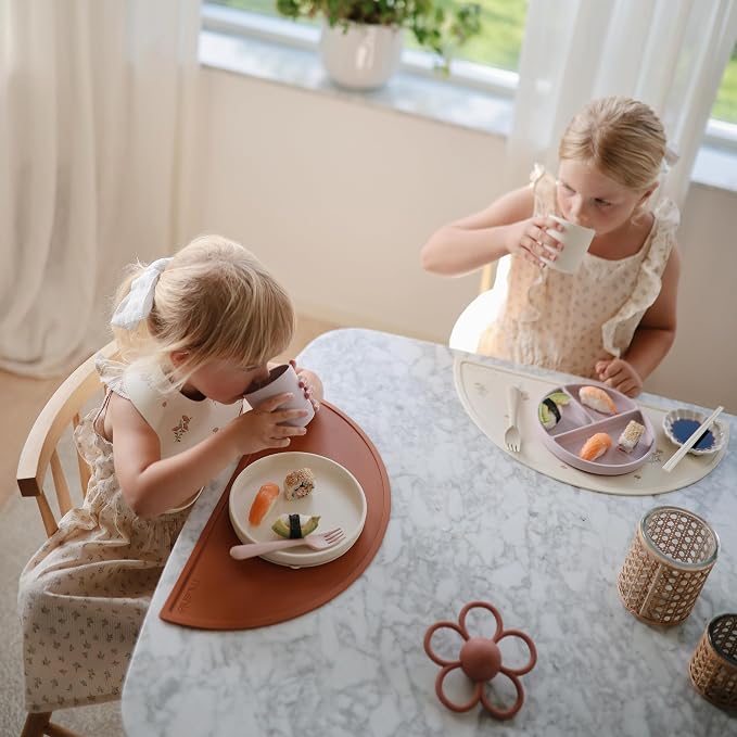 mushie Silicone Placemat for Kids | BPA-Free Non-Slip Design - Image 3
