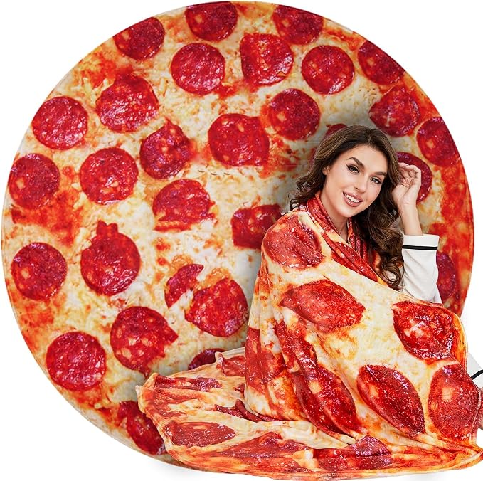 Lhedon Gifts for Men Pizza Blanket Adult Size 71 Inch, Graduation Gifts for Men by FunCozyandHandyBlanketsforAllAgesandToolsYou%E2%80%99llLove