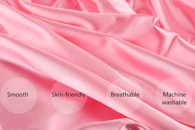 Satin Nursing Pillow Cover Set 2 Pack Ultra Soft Silk Compatible - Image 2