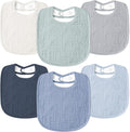 Susurration Muslin Baby Drool Bibs 6Pack Soft Square Adjustable Baby Bandana by Susurration