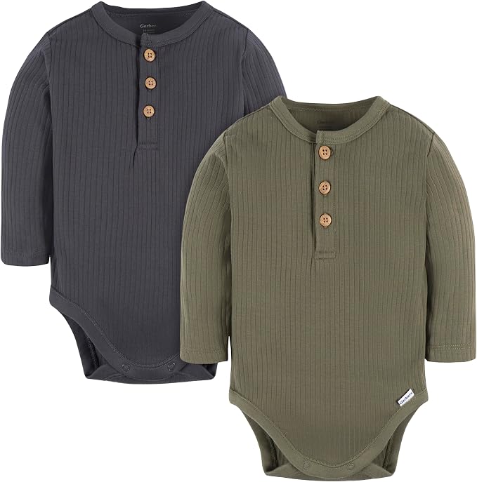 Gerber unisex-baby Baby Boys' and Baby Girls' 2-pack Bodysuits - Image 8
