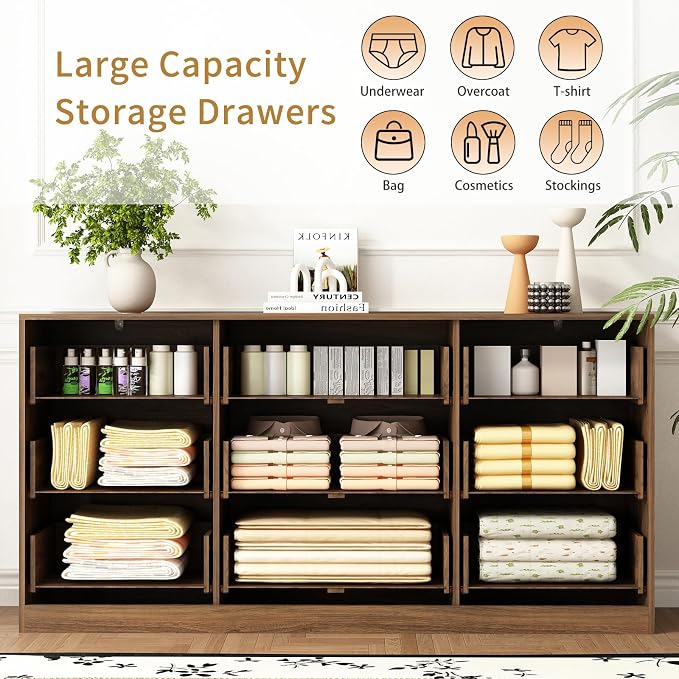 9 Drawer Dresser for Bedroom - Image 4