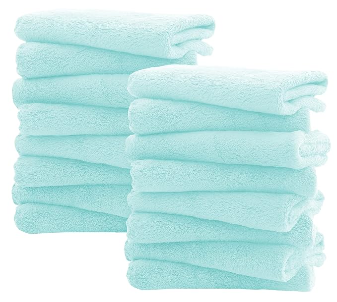 16 Pack Burp Cloths for Baby by Spotted+Play