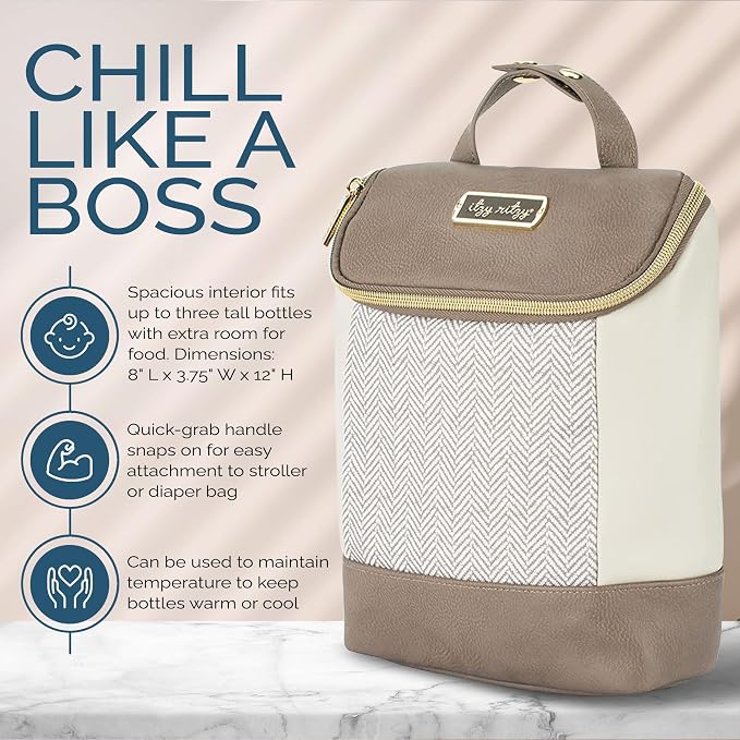 Itzy Ritzy Insulated Bottle Bag – Keeps Bottles Warm or Cool - Image 4