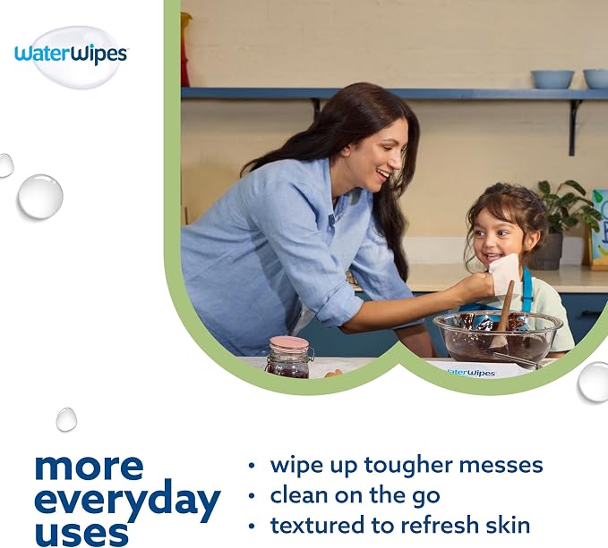 WaterWipes Sensitive+ Baby & Toddler Wipes, 3-In-1 Cleans, 99.9% Water - Image 5