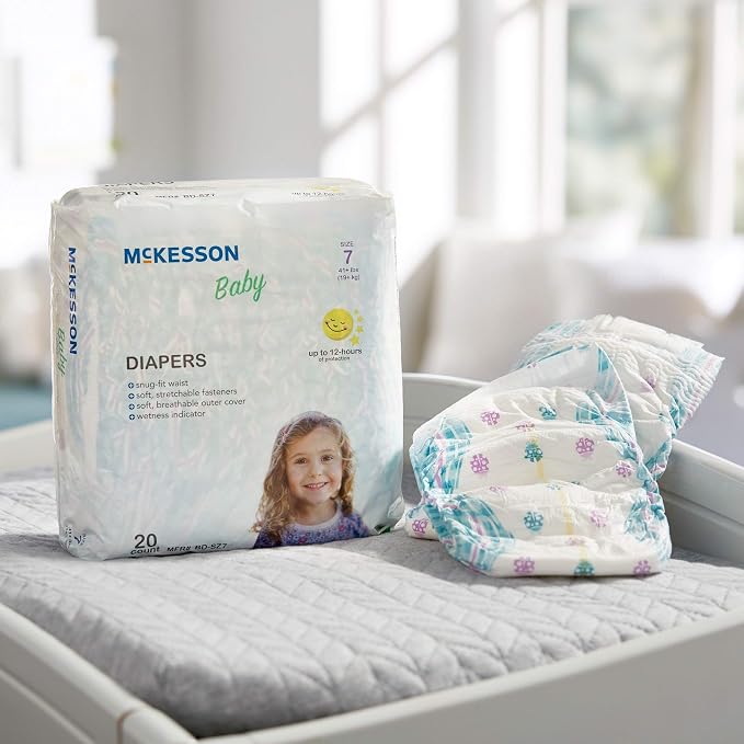 McKesson Baby Diaper Size 7, Over 41 lbs. BD-SZ7, 20 Ct - Image 6