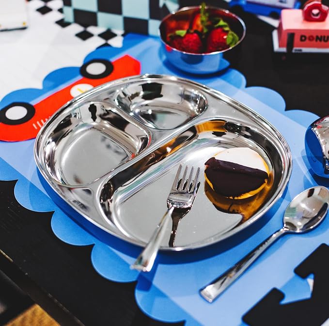 Ahimsa Stainless Steel Kids Plates - Image 7
