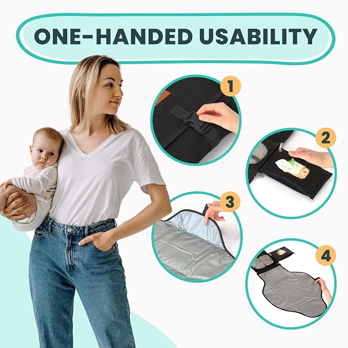 Portable Changing Pad for Newborns, Travel Diaper Changing Pad - Image 8