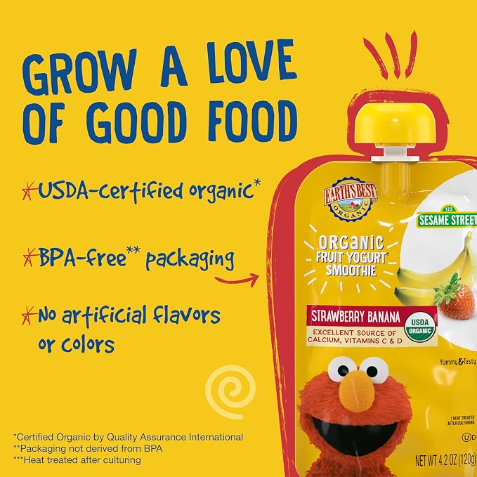 Earth's Best Organic Yogurt Smoothie Pouches - Image 6