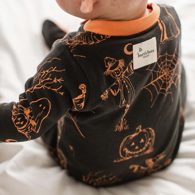 Burt’s Bees Baby Boys' One-Piece Sleep and Play 100% Organic Cotton PJs - Image 5