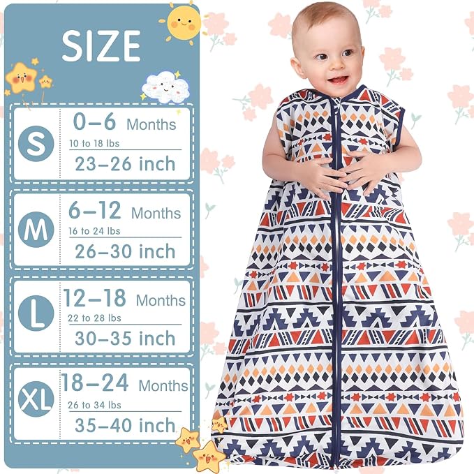 Baby Sleep Sack Baby Sleeping Bag 2-Way Zipper Toddler Wearable Blankets - Image 6