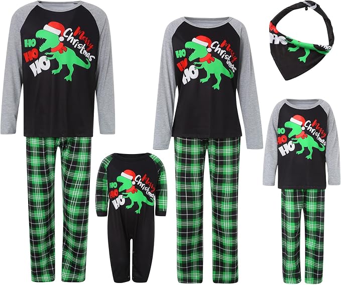 Awoscut Christmas Family Matching Pajamas Christmas Pjs Holiday Nightwear by Awoscut