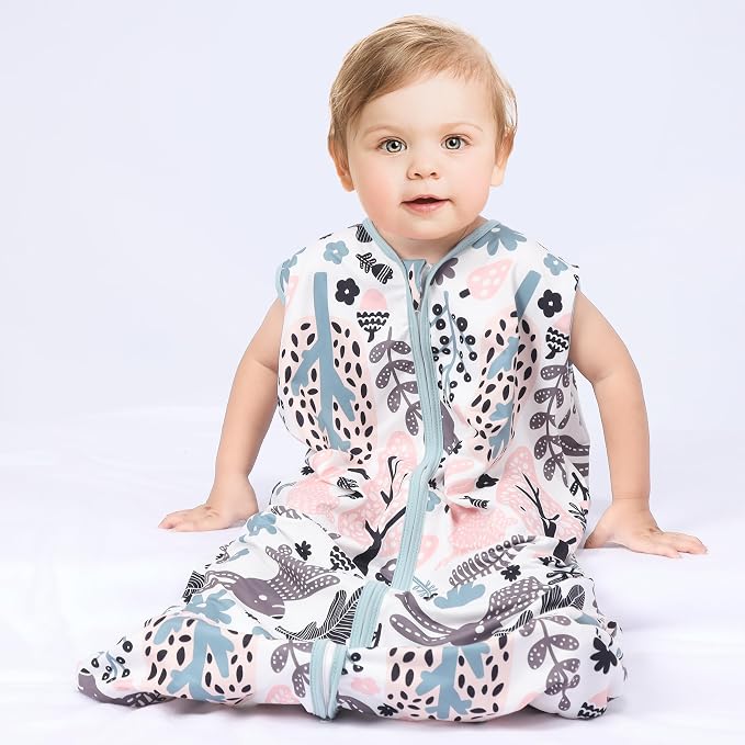 Baby Sleep Sack 0-6 Months 3 Pack Baby Wearable Blanket 100% Rayon Cotton 2-Way - Image 2