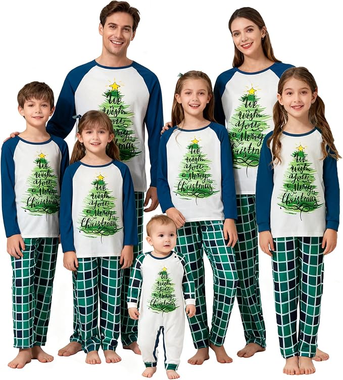 Awoscut Family Christmas Pajamas Matching Pajamas by Awoscut