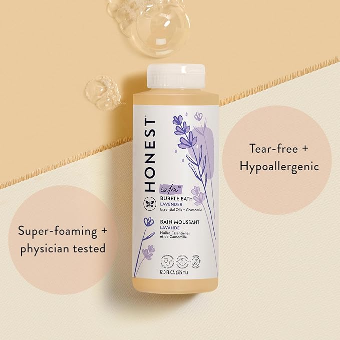 The Honest Company Foaming Bubble Bath, Gentle Tear-Free Hypoallergenic Baby - Image 2