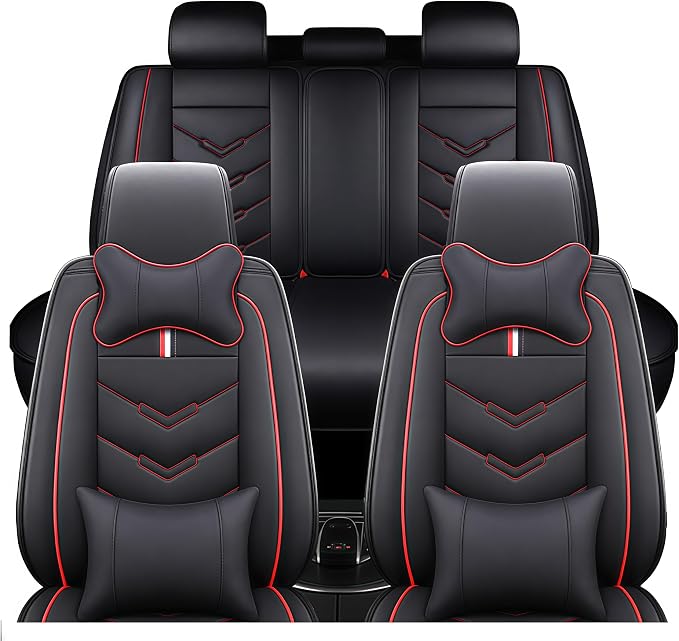 Leather Car Seat Covers Fit for LR Range Rover 2022-2025, 5 Seater Waterproof by Unknown