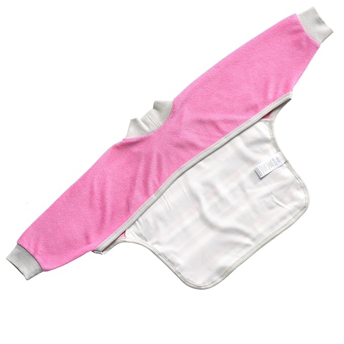 Kiddologic Bibit-all Baby Feeding Bib, Long Sleeves, Ribbed Cuffs and High - Image 2