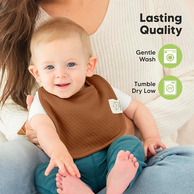 KeaBabies 8-Pack Organic Baby Bibs - Image 8