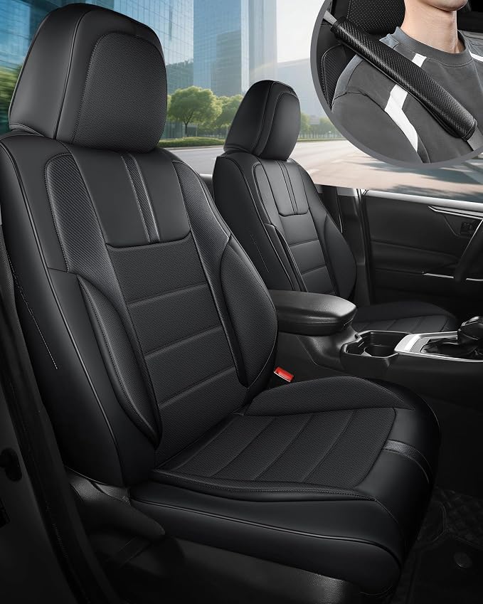 FREESOO Black Car Seat Covers Full Set by FREESOO