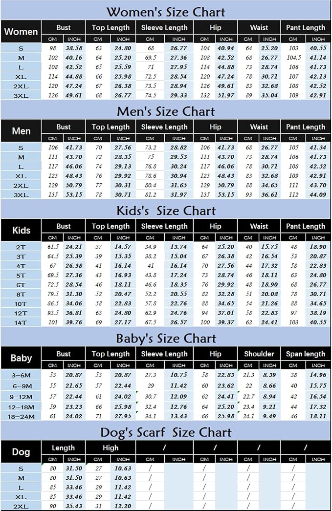 Awoscut Christmas Family Matching Pajamas Christmas Pjs Holiday Nightwear - Image 7