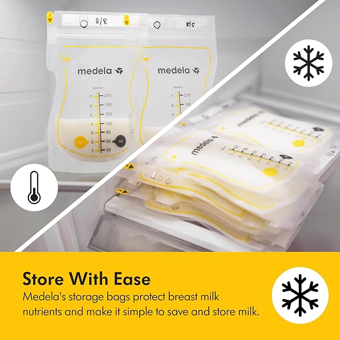 Medela Easy Pour Breastmilk Storage Bags | 50 Count 210ml | Disposable - Image 4