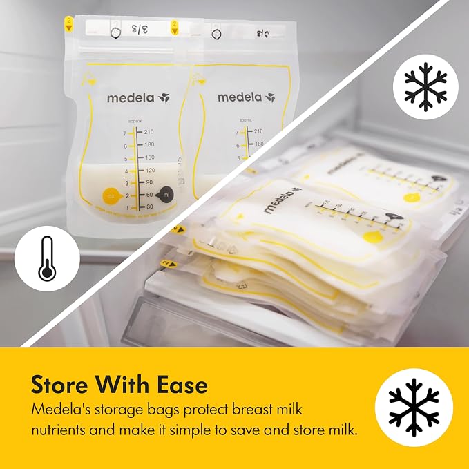 Medela Easy Pour Breastmilk Storage Bags 200 Count 7oz/210ml Disposable - Image 4