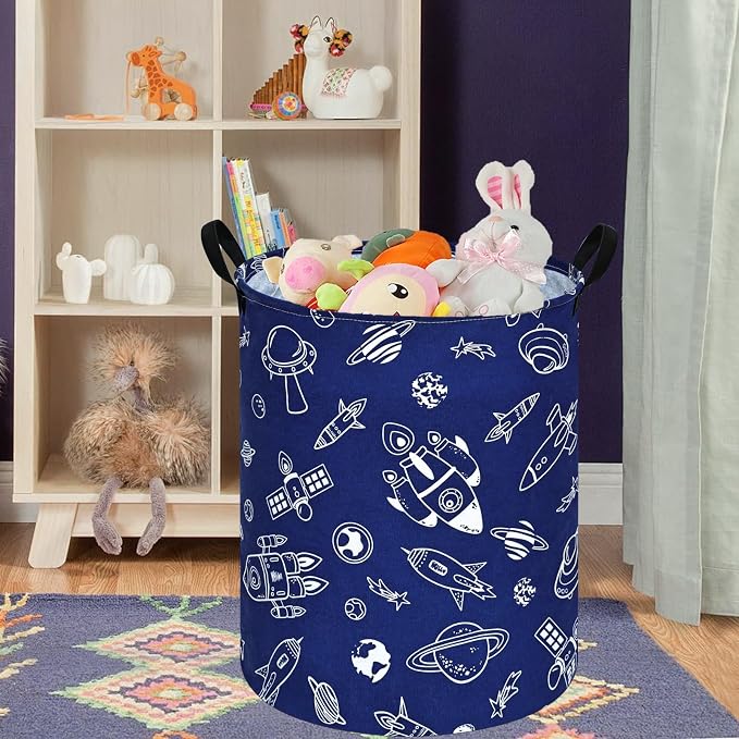 Round Laundry Hamper Storage Basket Laundry Organizer Hamper Storage Bins - Image 8